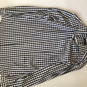 Men's Black and White Checkered Shirt